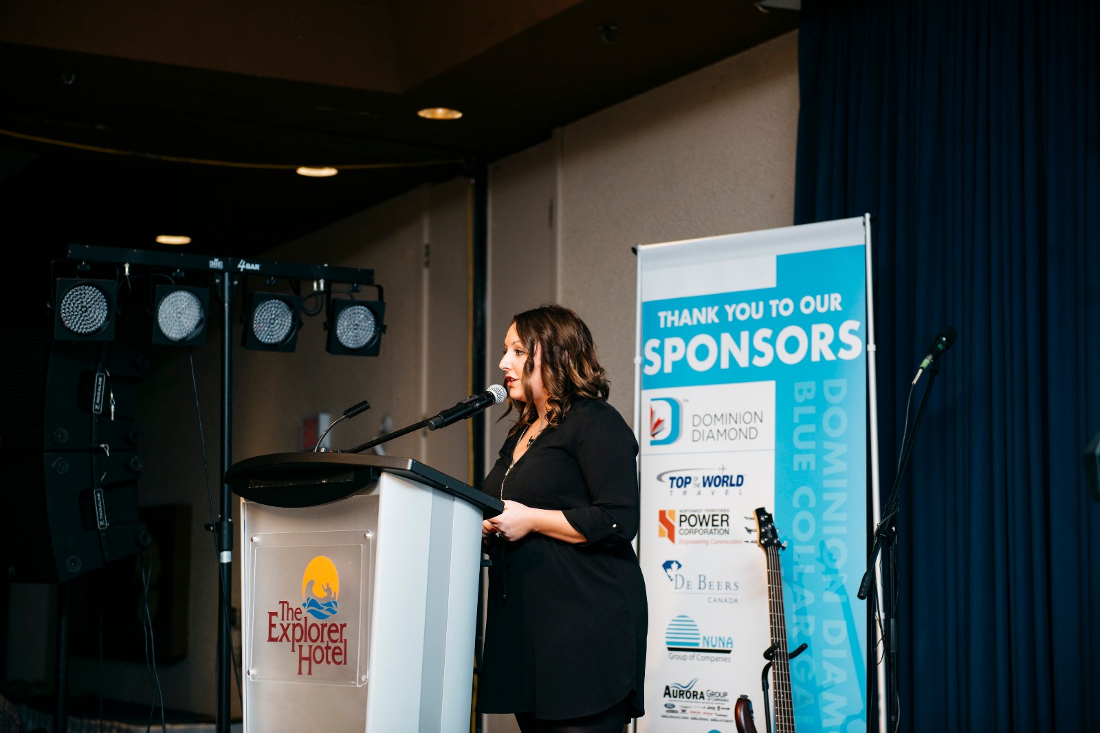 keynote speaker at event in Yellowknife at The Explorer Hotel
